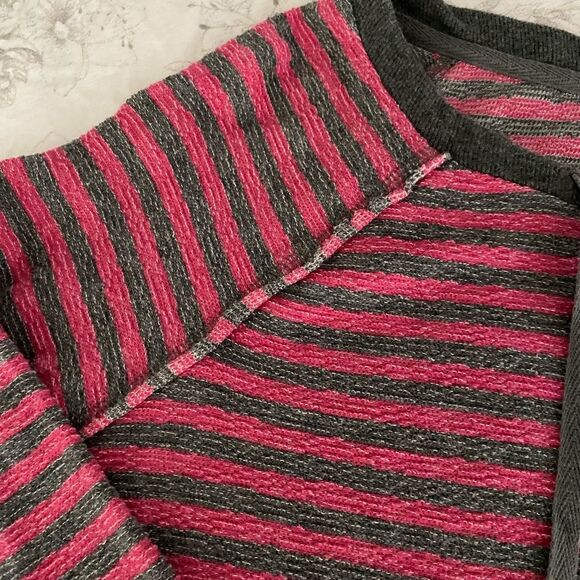Caslon 100% Cotton Striped Pullover Sweatshirt XS - Picture 3 of 6